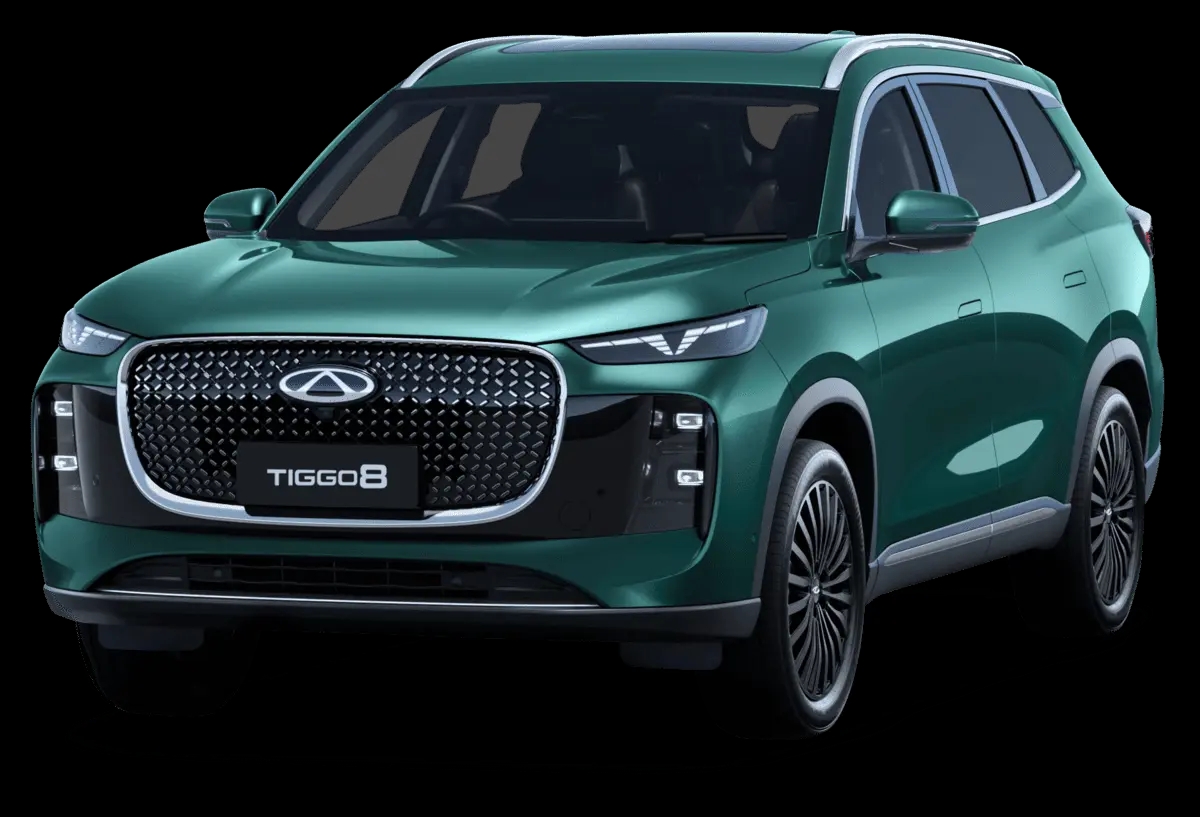 Chery Tiggo 8 SUV in green